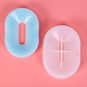 Silicone mould resin, Soap dish, 10.5x7.5cm