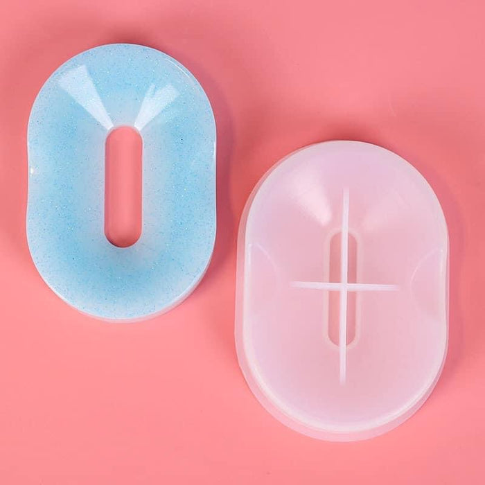 Silicone mould resin, Soap dish, 10.5x7.5cm