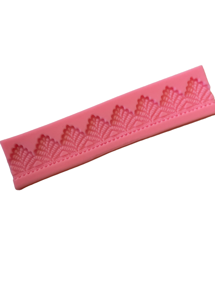 Silicone mould, lace border, 18.5x2.8cm N831311