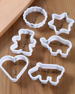 CK-89 Plastic Bear Hippo Elephant Heart Cookie Cutter