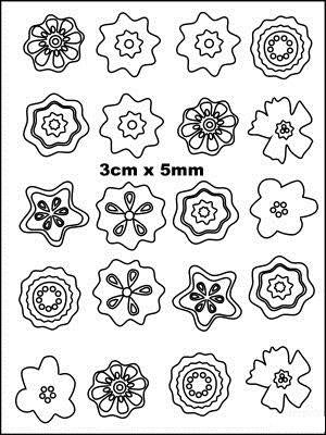 AA92 Hard Plastic Chocolate Mould Flowers