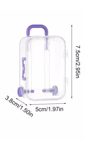 Plastic Suitcase Sweet Container Purple
