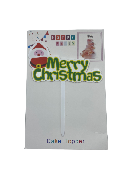 Nr360 Acrylic Cake Topper Christmas