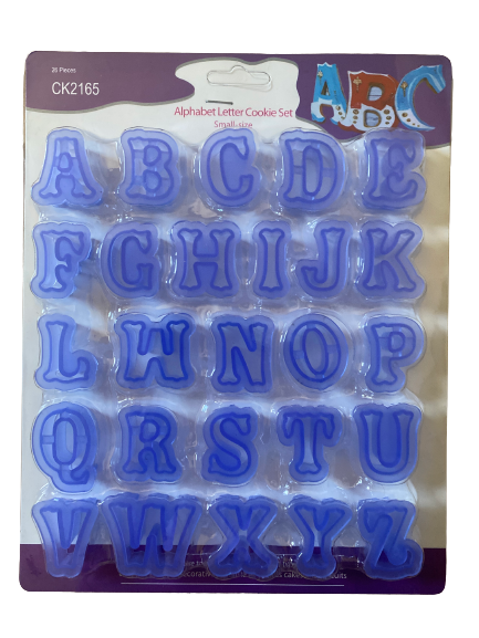 CK2165 Alphabet Plastic Cookie Cutter