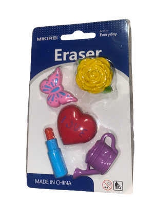 Erasers Set Girly