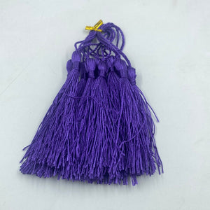 Bookmark Tassel 10pc   purple 12cm