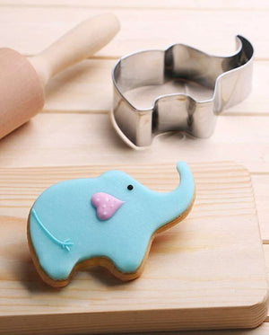 Metal Fondant elephant cookie cutter
