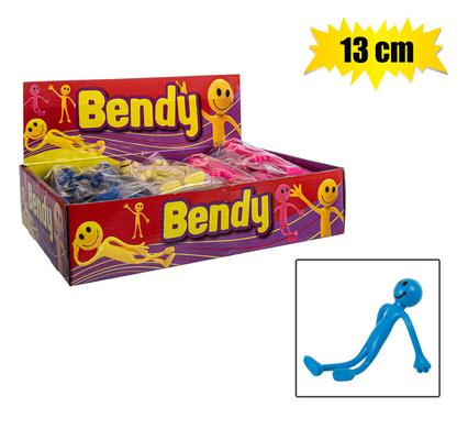 Smiley Bendy Pink 13cm