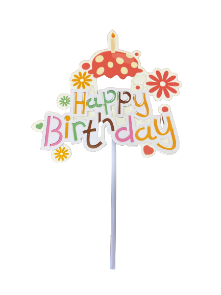 Cupcake Cardboard Cake Topper – Lamay