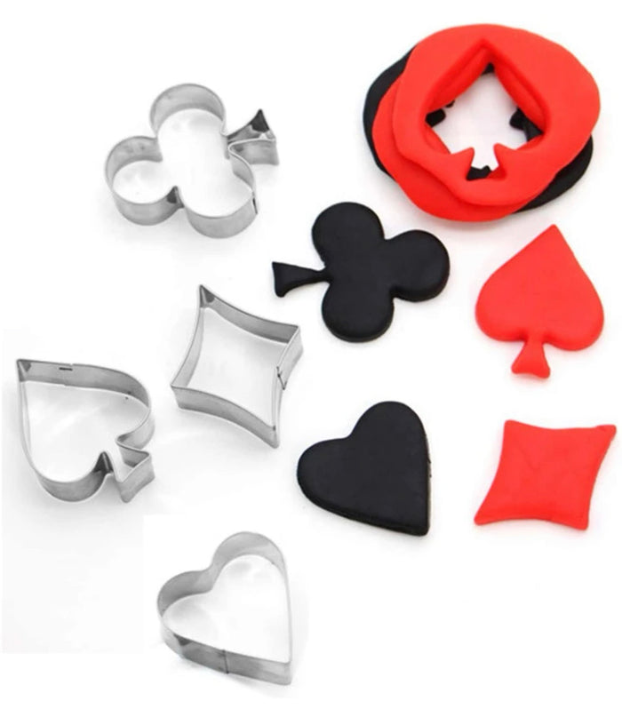 Metal poker set metal cookie cutter