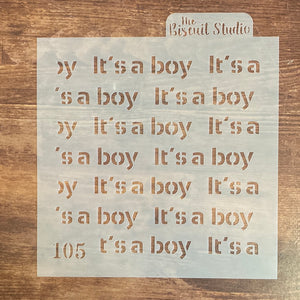 Biscuit Studio Baby Boy Stencil Set 5pc