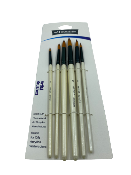 Bomeijia Round Tip Art Brushes