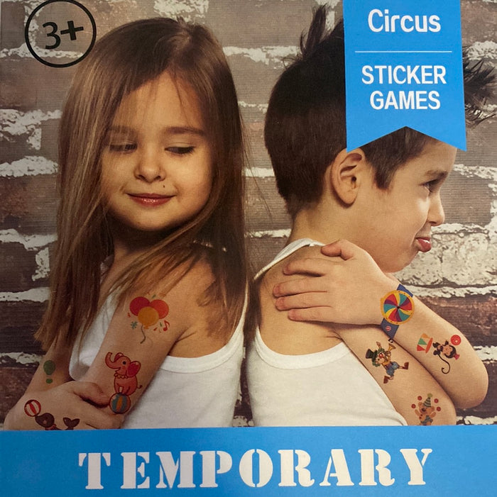 Circus Temporary Tattoos