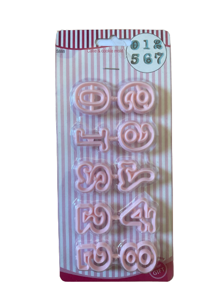 S888 Number Plastic Cookie Cutter
