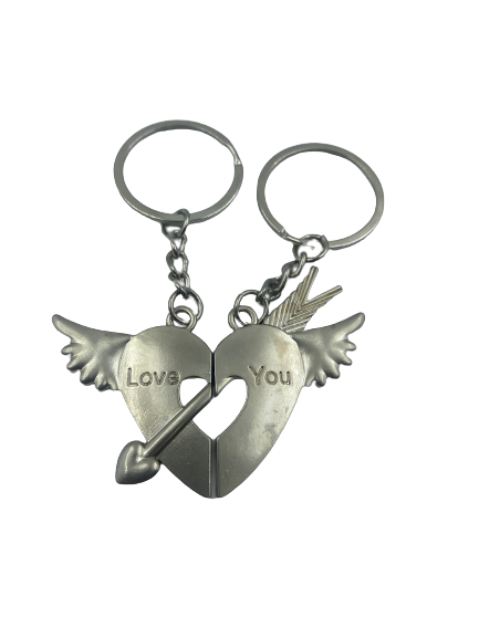 Couple Keyring Love Valentine Wing Arrow