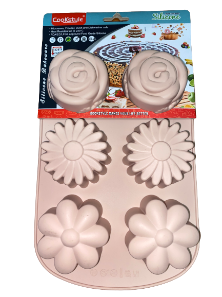 Flower silicone soap mould