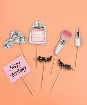 Cardboard Cake Topper Girly Perfume