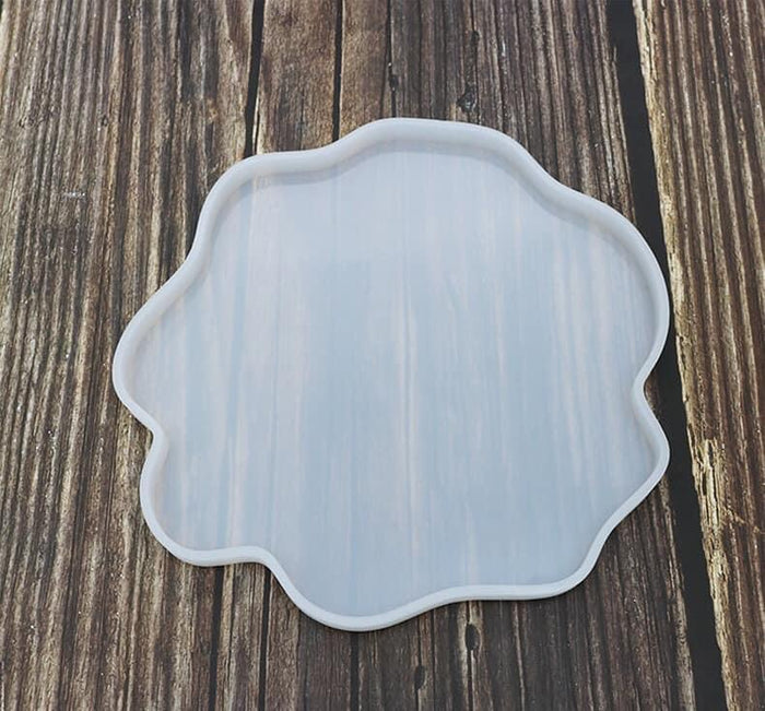 Silicone mould resin, Coaster, 18.5x19.5cm