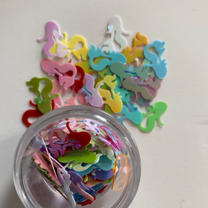 Mermaid Confetti in a container