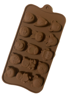 Nr91 Chocolate truffle woodlands animal mould