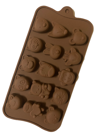 Nr91 Chocolate truffle woodlands animal mould