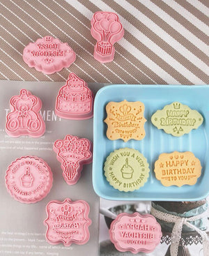 CK-31 Happy Birthday Plastic Cookie Cutter