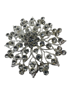 D Diamante brooch for decor or cake decorating,
