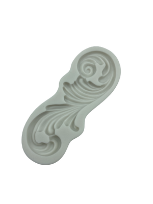 Silicone fondant mould curls border, size of moulds 11x5.5cm