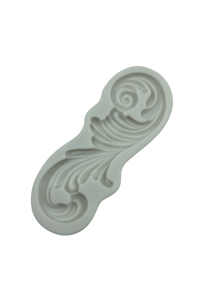 Silicone fondant mould curls border, size of moulds 11x5.5cm