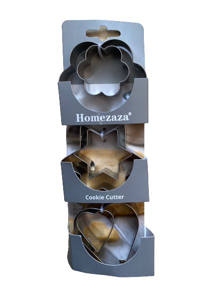 Homezaza Metal Cookie Cutter Flower 6 Pieces