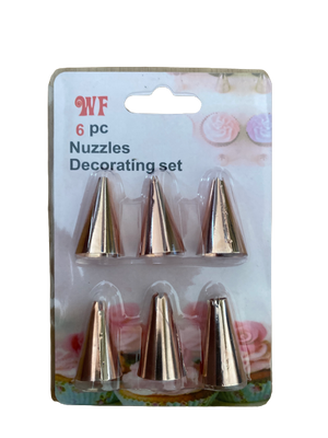 Decorating Nozzles Rose Gold 6pcs