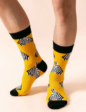 2 pairs Zebra Socks