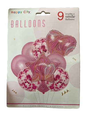Foil Balloon  Marble Pink