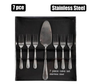 Stainless Steel Cutlery Set 7pcs Cake lifter and forks
