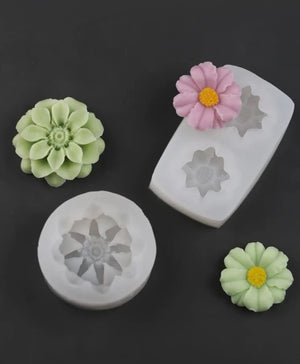 Silicone Mould Flower 2 Piece