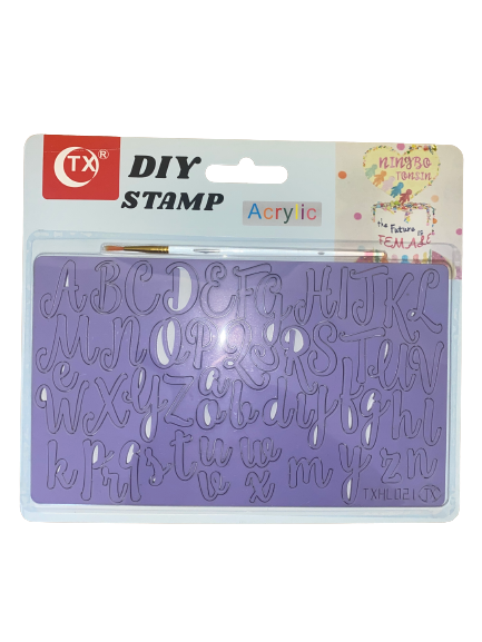 A Acrylic Cake Stamp Alphabet