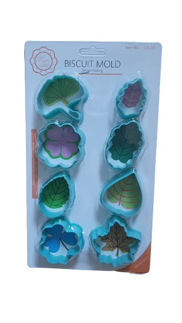 CK-35 Plastic Cookie Cutter Leaves