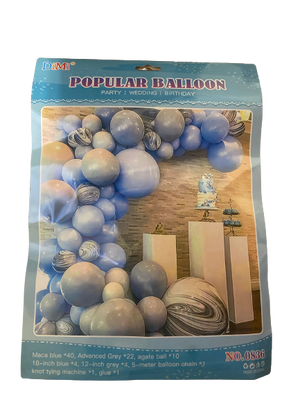 0836 Balloon Arch Garland Blue