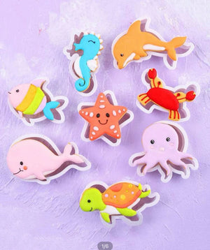 Under the sea plastic cookie cutters