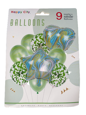 Foil Balloon  Marble Green