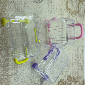 Plastic Suitcase Sweet Container Purple