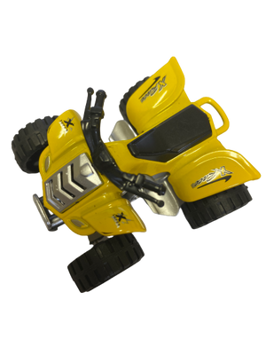 Die cast four wheeler figurine, 6x5cm, Yellow