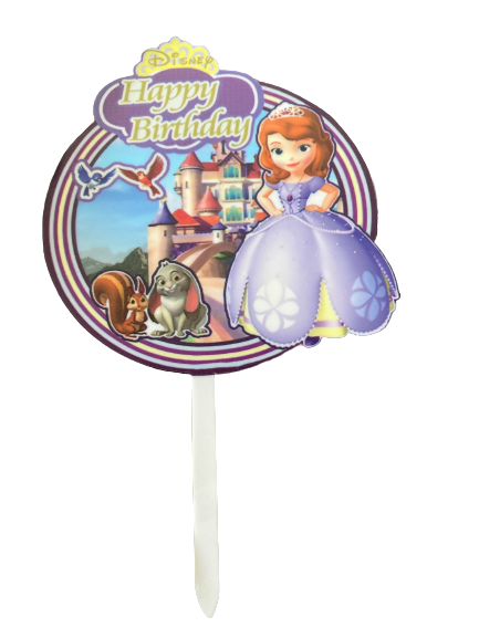 Nr340 Acrylic Cake Topper Happy Birthday Sophia The First