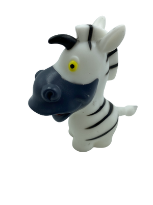 Wild Animal Bath Toy 10cm Zebra
