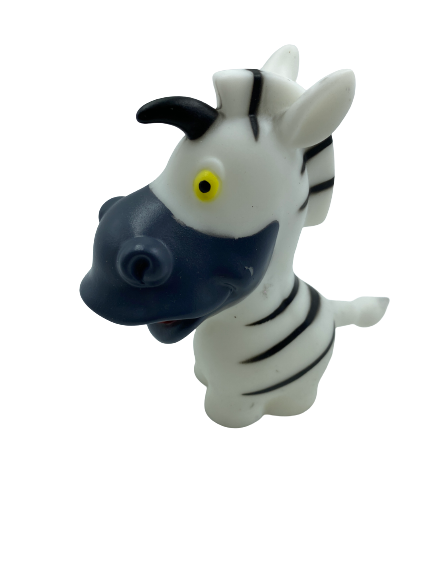 Wild Animal Bath Toy 10cm Zebra