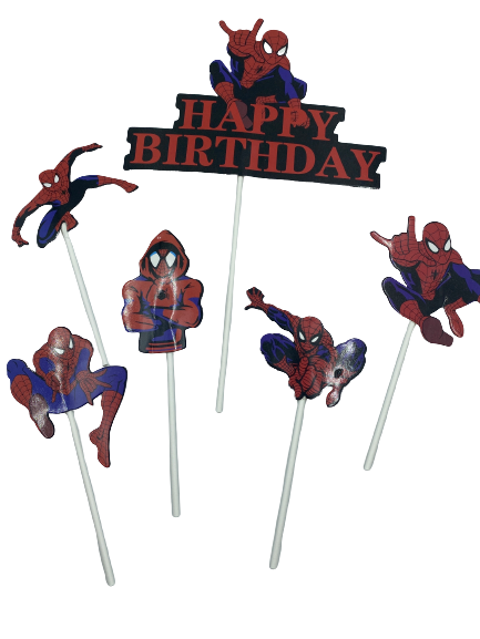 Cardboard Cake Topper Spiderman