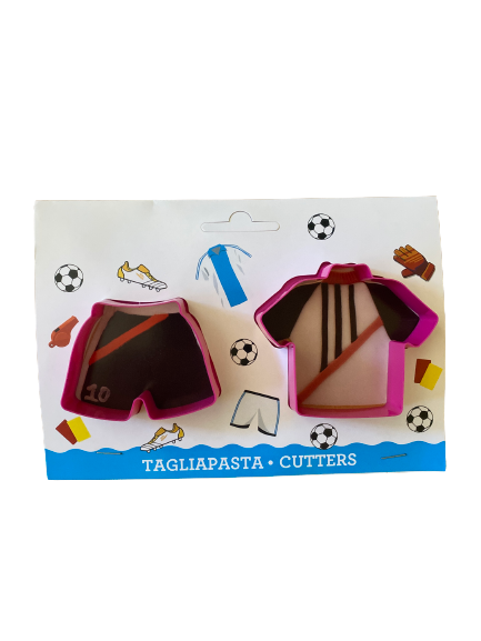 Plastic cookie cutter soccer