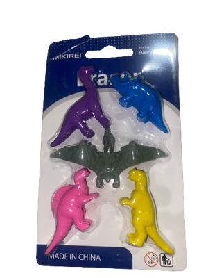 Erasers Set Dinosuar
