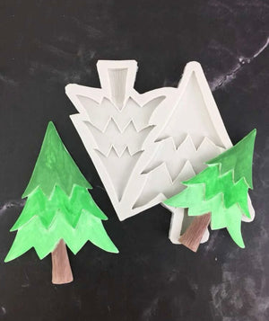 Silicone Mould Christmas Tree Line