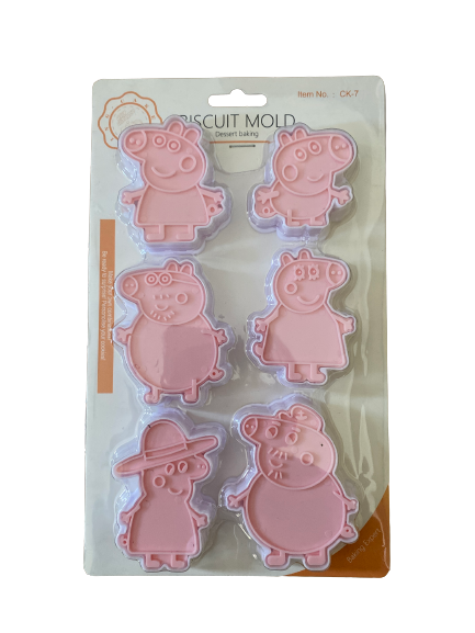 CK-7 Peppa Pig Plastic Cookie Cutter